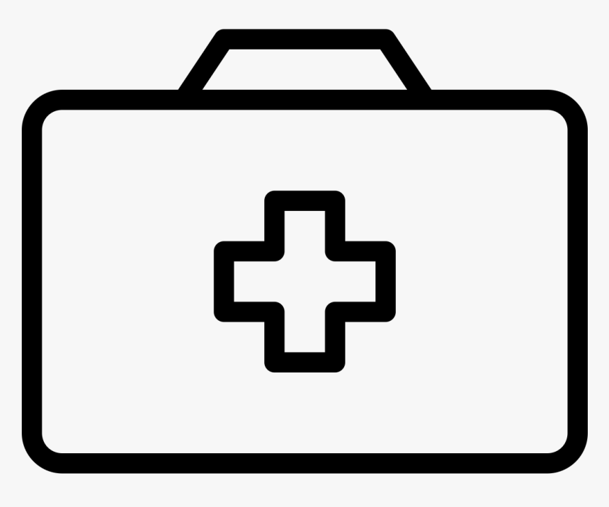 First Aid Kit Outline Clipart , Png Download - First Aid Kit Outline, Transparent Png, Free Download