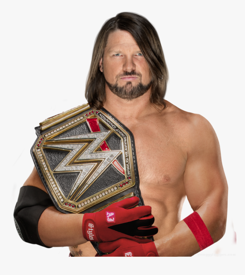 Shane Mcmahon Wwe Champion - Aj Styles Raw Tag Team Champion, HD Png Download, Free Download