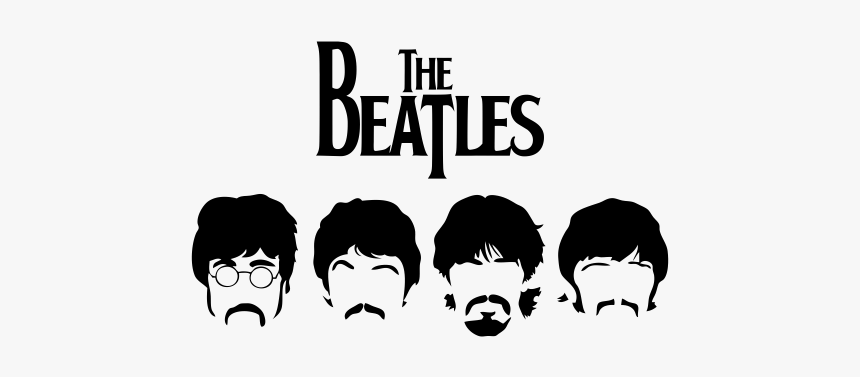 The Beatles Stencil Poster Wallpaper - Beatles Stencil, HD Png Download, Free Download