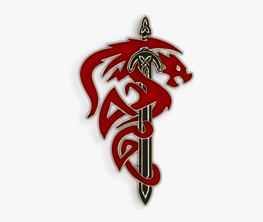 Dragon With Sword Emblem, HD Png Download, Free Download