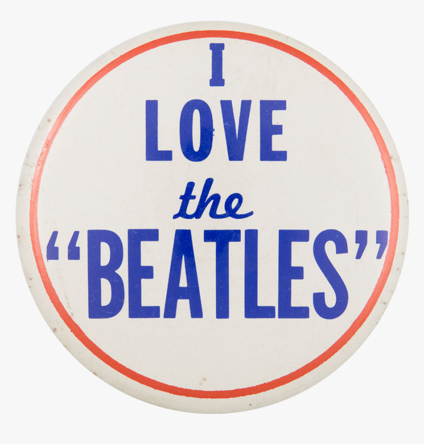 I Love The Beatles I Heart Buttons Button Museum - Love The Beatles Pin, HD Png Download, Free Download