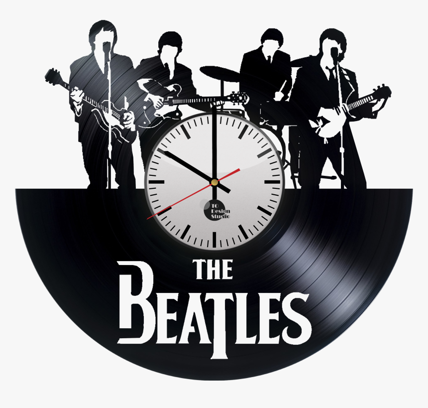 The Beatles Handmade Vinyl Record Wall Clock Fan Gift - Beatles Clock, HD Png Download, Free Download