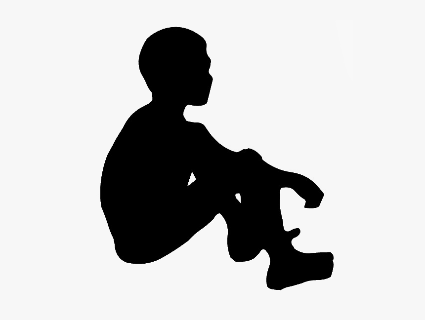 Silhouette Boy Child - Lonely Boy Boy Silhouette, HD Png Download, Free Download