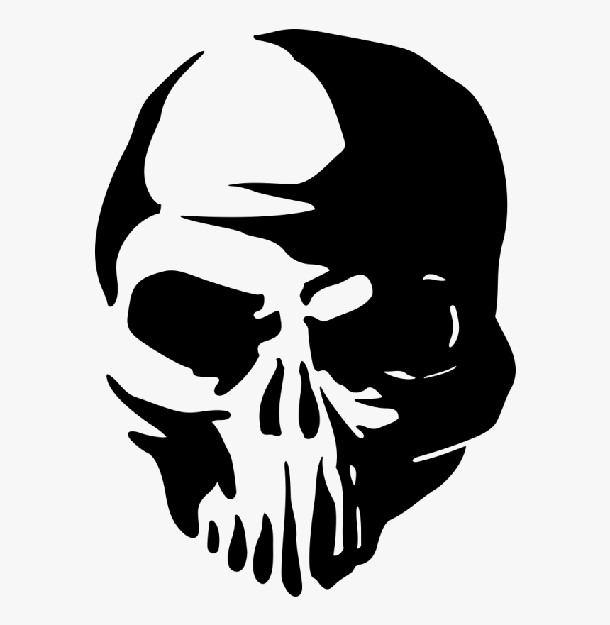 Vector Graphics Skull Image Silhouette Illustration - Skull Silhouette Png, Transparent Png, Free Download