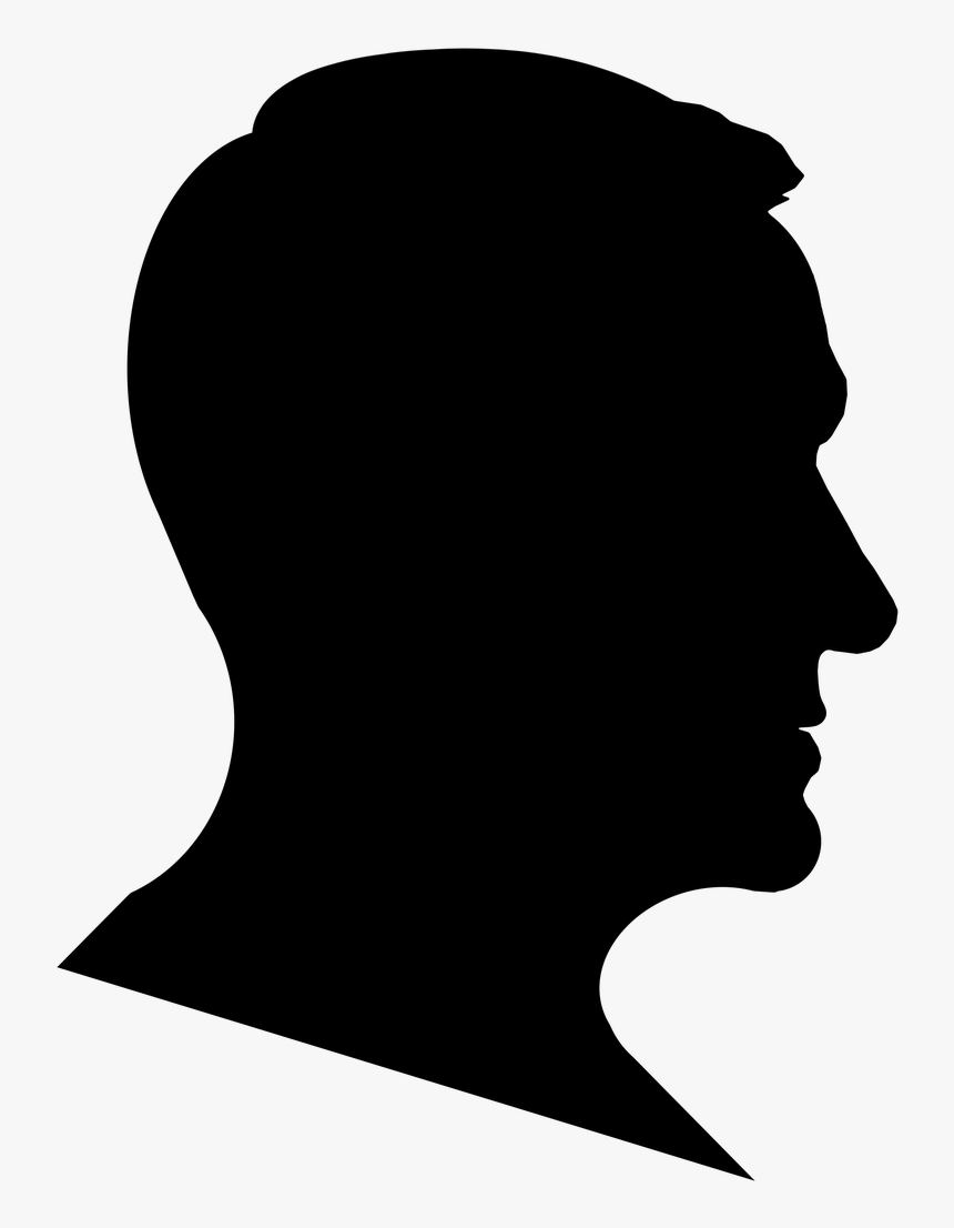 Head Man Profile Free Photo - Thomas Jefferson Silhouette, HD Png Download, Free Download