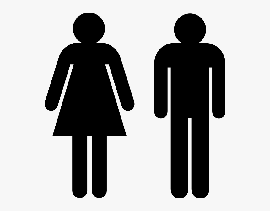 Boy Girl Symbol Png - Female Male Toilet Signs, Transparent Png, Free Download