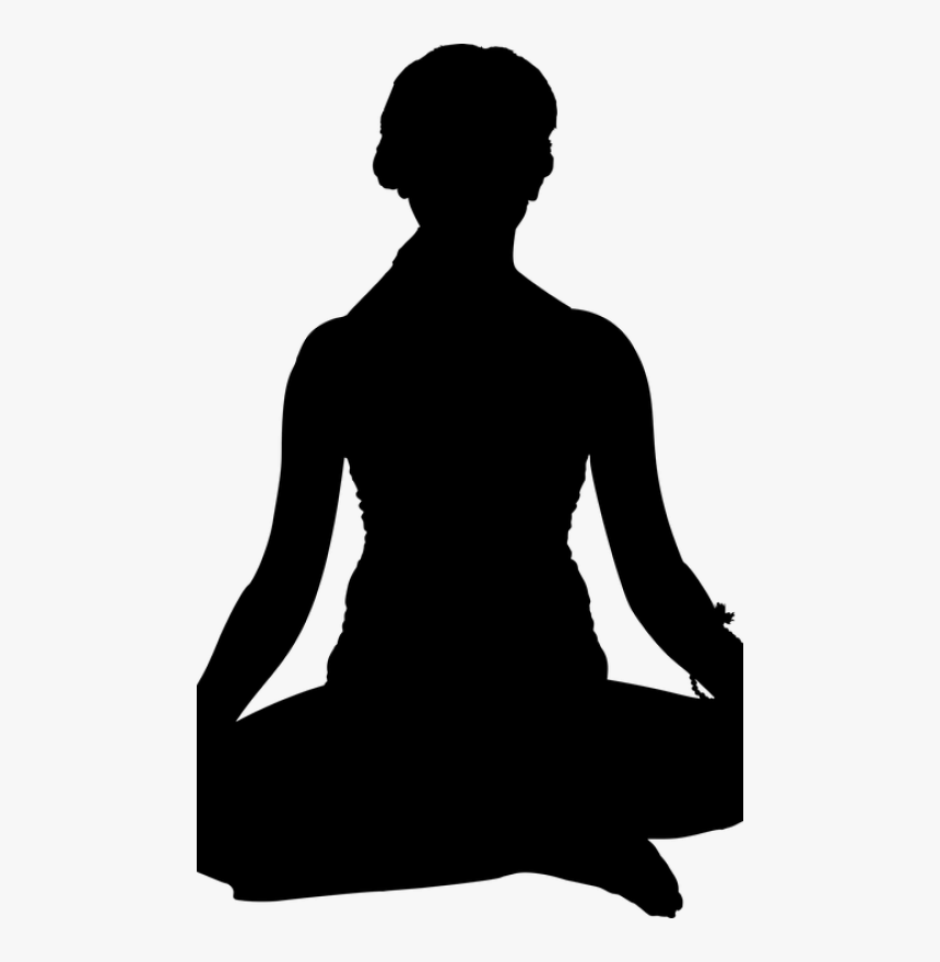 Meditation Silhouette Person Yoga - Transparent Yoga Clip Art, HD Png Download, Free Download