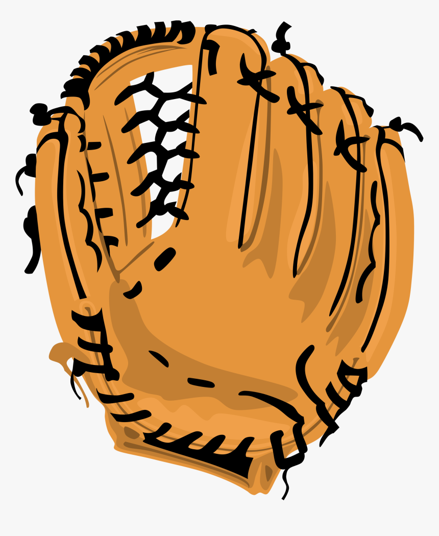 Clip Art Baseball Glove Silhouette - Glove Baseball Clipart, HD Png Download, Free Download