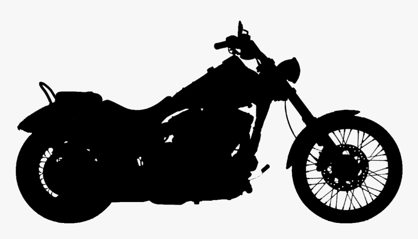 Motorcycle Silhouette - 2016 Harley Wide Glide, HD Png Download, Free Download