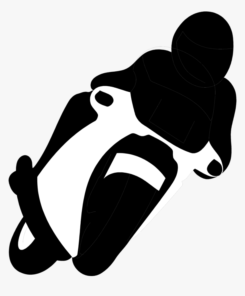 Illustration Of A Silhouette - Racing Motorcycle Silhouette Png, Transparent Png, Free Download