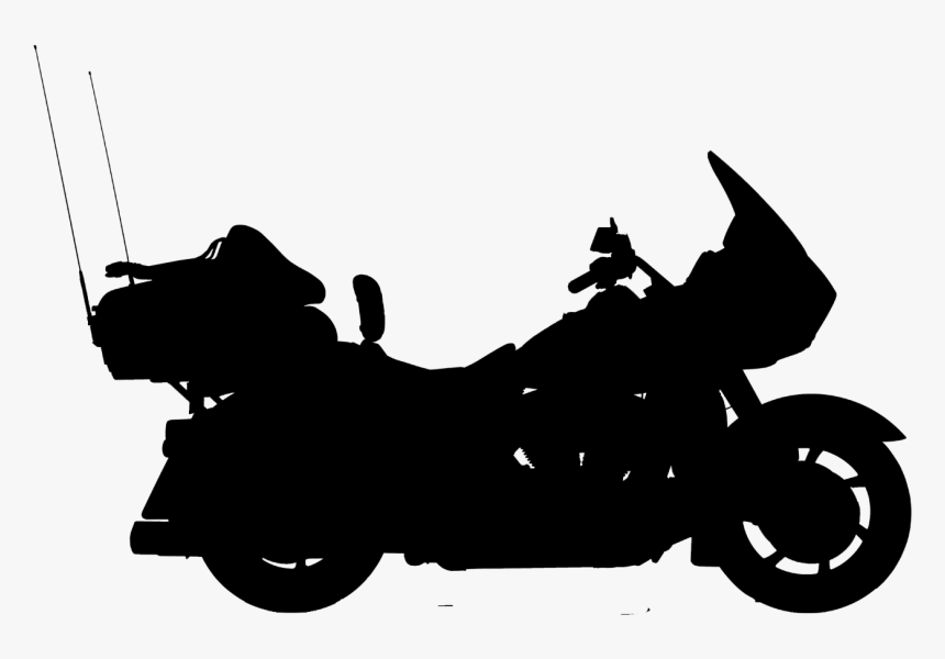 Harley Motorcycle Silhouette - Harley Davidson Glide Price In India, HD Png Download, Free Download