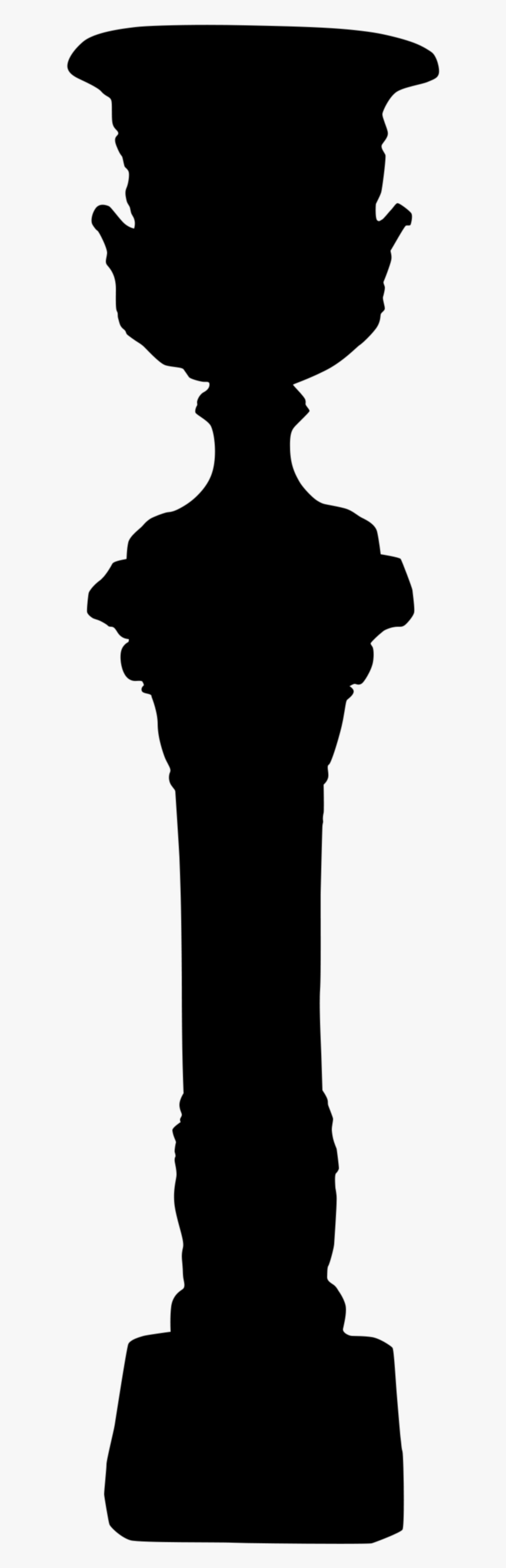 Pedestal Silhouette - Silhouette, HD Png Download, Free Download