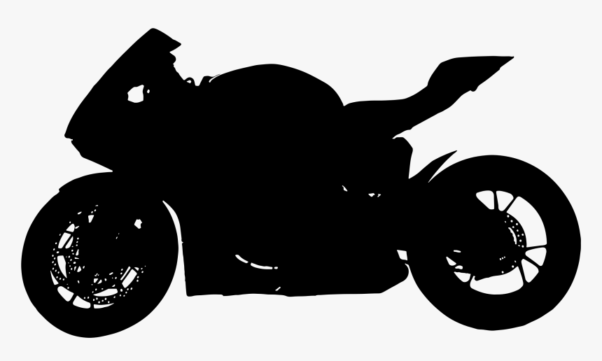 Red Motorcycle Silhouette - Zx 10r Silhouette, HD Png Download, Free Download