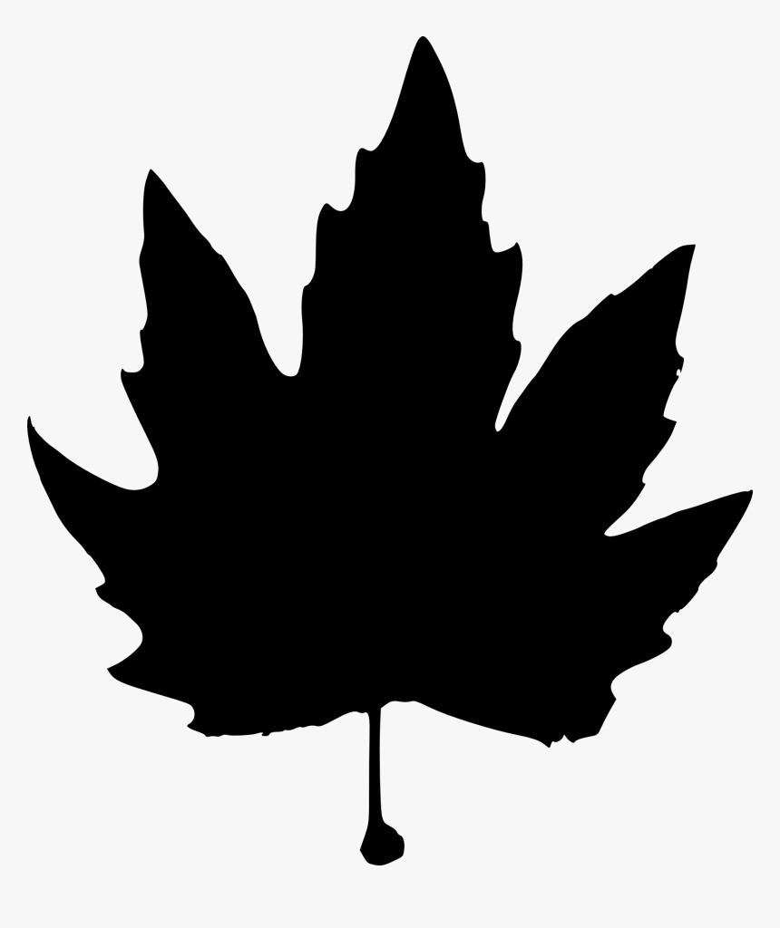 Leaf-silhouette - Maple Leaf, HD Png Download, Free Download