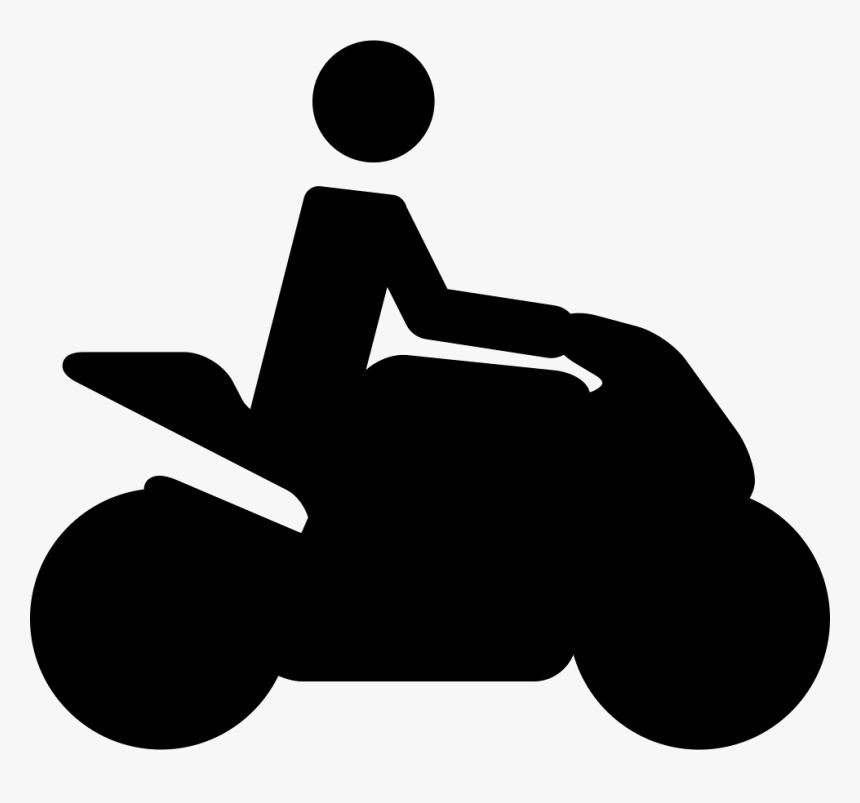 Motorcycle Traveller Silhouette - Motocicleta Silueta Png, Transparent Png, Free Download