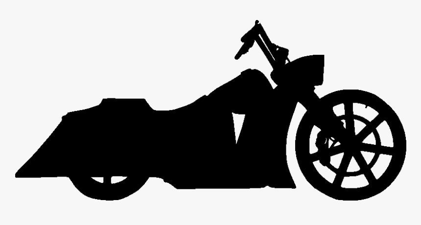 Harley Davidson Bagger Silhouette, HD Png Download, Free Download