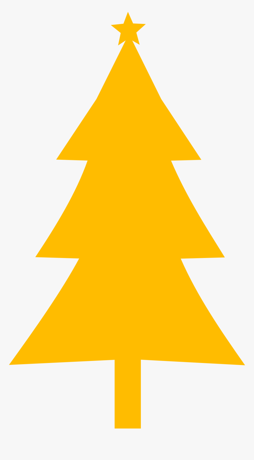 Christmas Tree Outline Png - Christmas Tree Silhouette Png, Transparent Png, Free Download