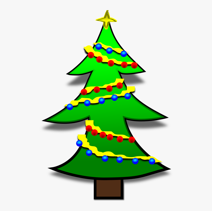 Tree Silhouettes Clip Art Christmas 005 Clip Art - Christmas Gift Tags Png, Transparent Png, Free Download