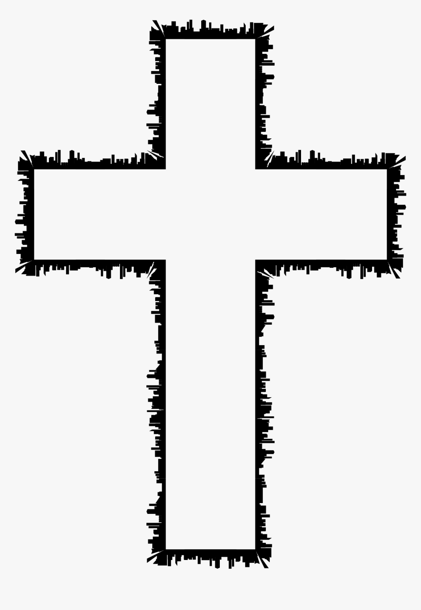 Cross City Silhouette Clip Arts - Transparent Cross Silhouette Png, Png Download, Free Download