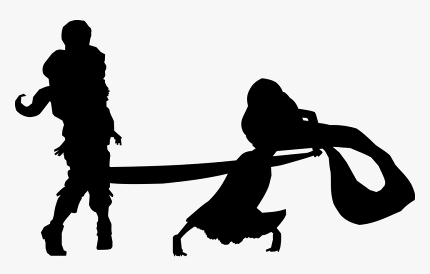 Disney, Couple - Disney Couple Silhouette Png, Transparent Png, Free Download