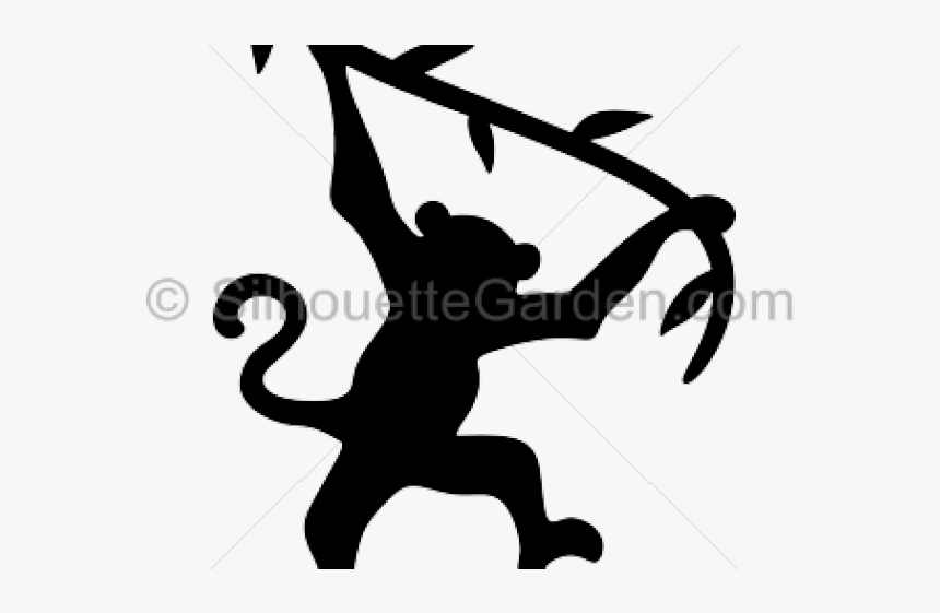 Monkey Silhouette - Siluet Monkey, HD Png Download, Free Download