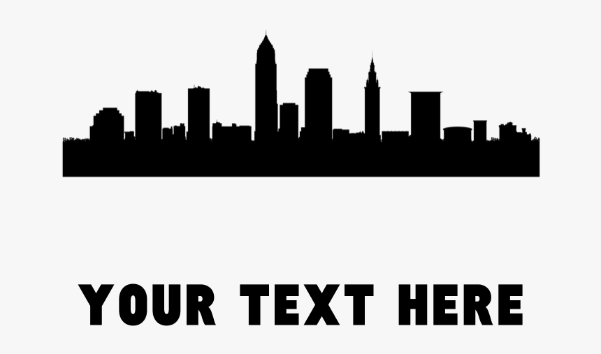 Cleveland Skyline Transparent Png Clipart Free Download - Silhouette, Png Download, Free Download