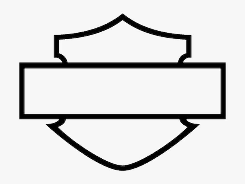 Transparent Harley Motorcycle Clipart Black And White - Blank Harley Davidson Logo Png, Png Download, Free Download