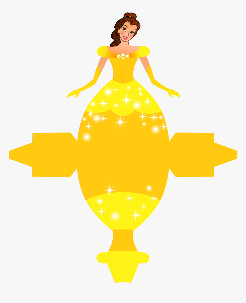 Free Disney Princess Silhouette Prints - Princess Box Template, HD Png Download, Free Download