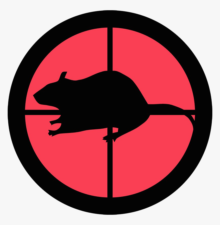 Transparent Rat Silhouette Png - Rat In A Scope, Png Download, Free Download