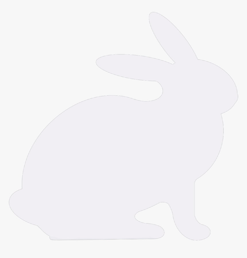 #stencil #silhouette #white #bunny #rabbit #drawover - Rabbit, HD Png Download, Free Download