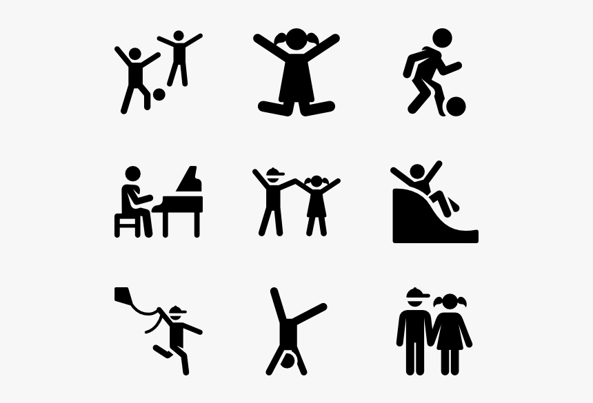 Playing Kids Icon, HD Png Download, Free Download