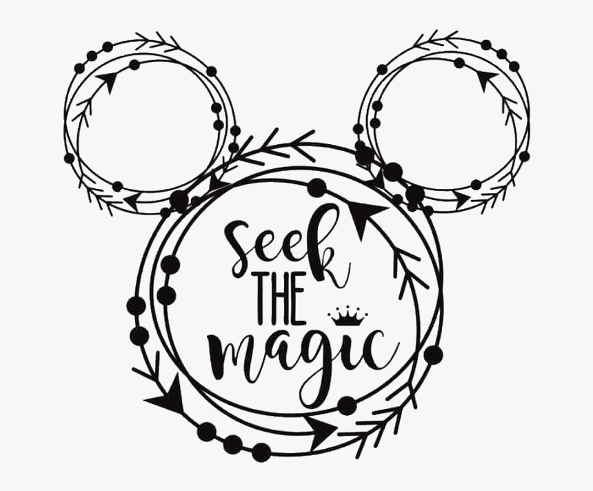 #silhouette #mickey #disney #seethemagic #freetoedit - Silhouette Disney Svg Free, HD Png Download, Free Download