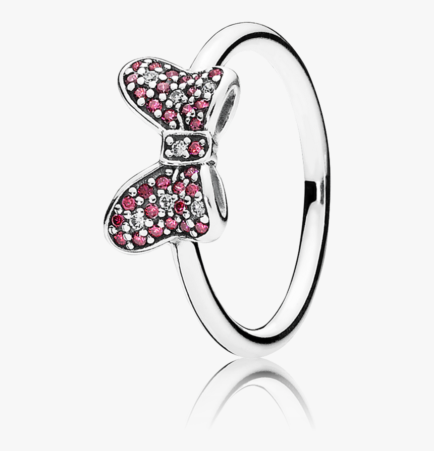 Disney, Mickey Silhouette Ring, Clear Cz 190957cz - Pandora Disney Minnie Bow Ring, HD Png Download, Free Download