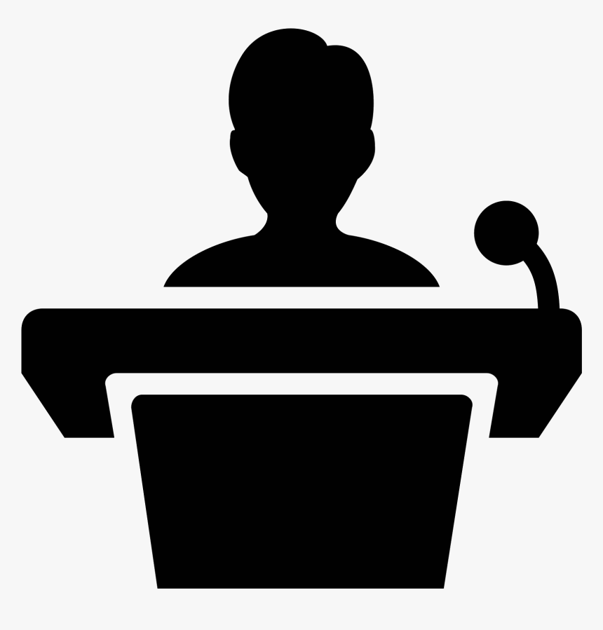 Lecturer Icon - Transparent Public Speaking Icon, HD Png Download, Free Download