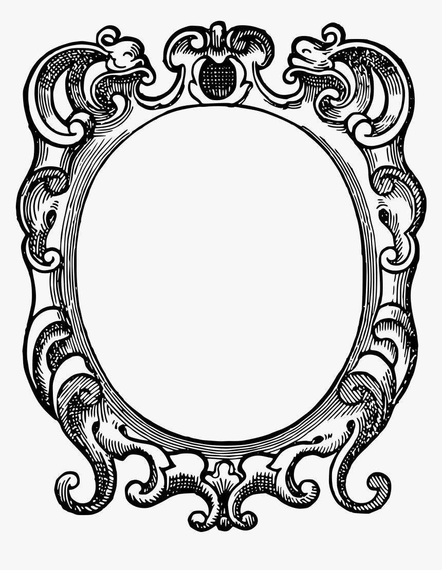 Ornate Icon Border Png Clipart , Png Download - Ornate Photo Frame Vector, Transparent Png, Free Download