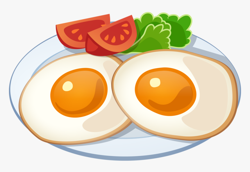 Fries Clipart Egg Breakfast - Eggs For Breakfast Clipart, HD Png Download, Free Download