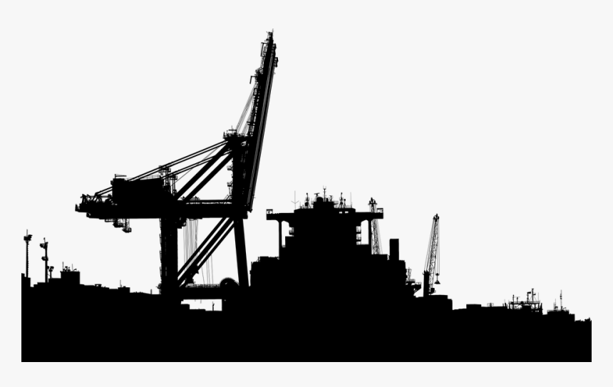 Industrial, Construction, Silhouette, Industry, Build - Silhouette, HD Png Download, Free Download