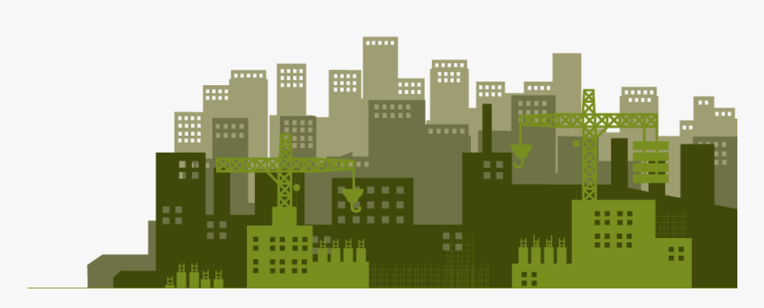 Banff Constructors Buildings Silhouette - Buildings Silhouette Png Green, Transparent Png, Free Download