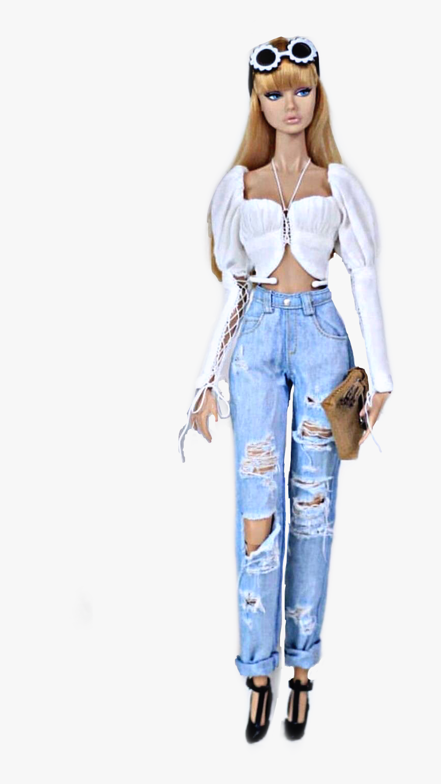 #barbie #doll #toy #fashion #purse #clutch #shoes #jeans, HD Png Download, Free Download