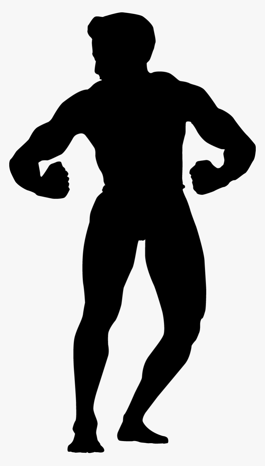 Transparent Bodybuilders Clipart - Fitness Silhouette, HD Png Download, Free Download