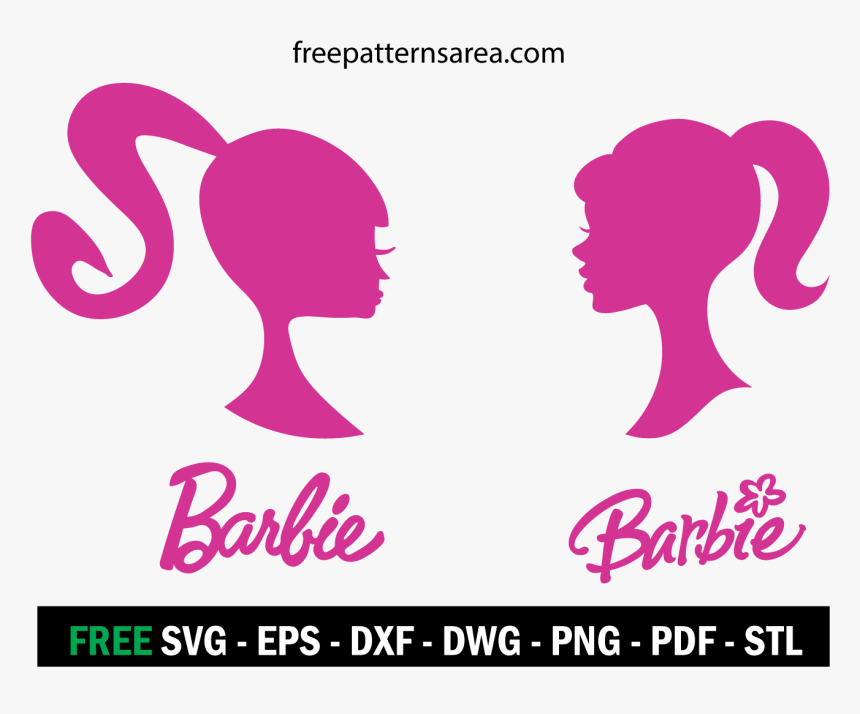 Barbie Logo Vector - Silueta Barbie Vector, HD Png Download, Free Download