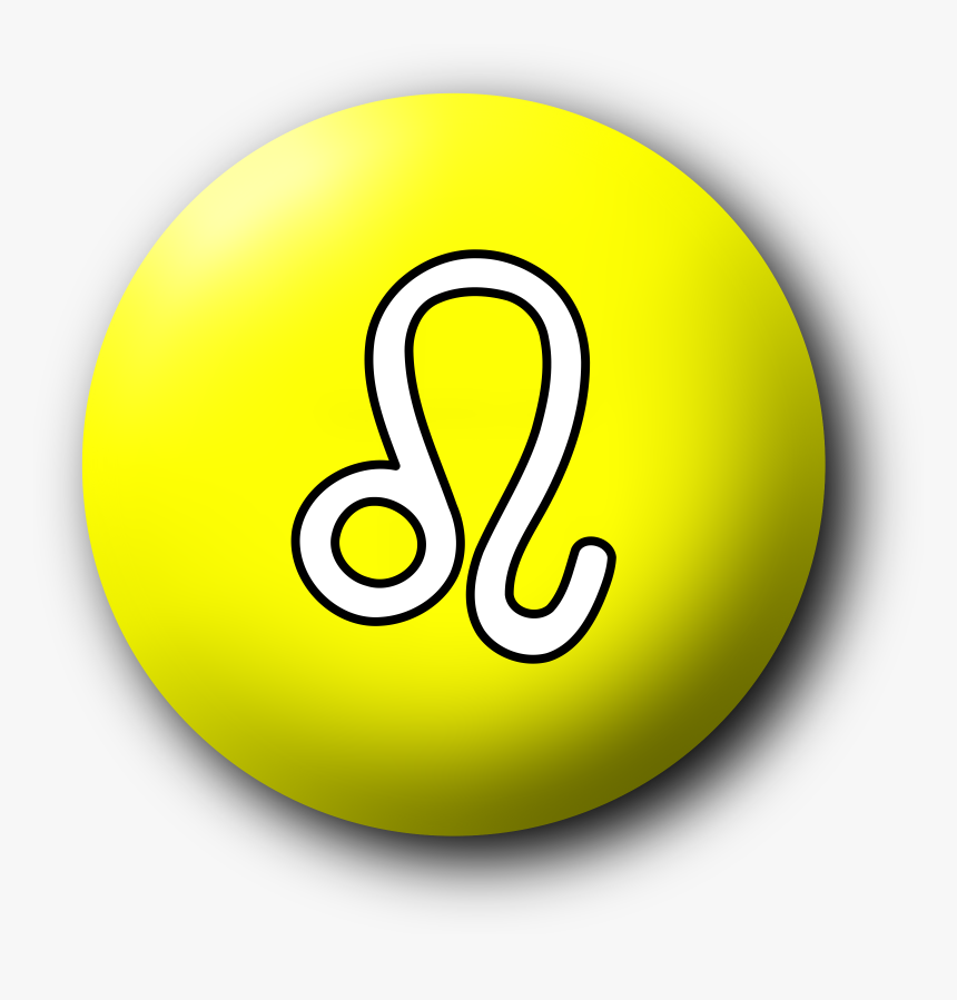 Leo Symbol 3 Clip Arts - Logo Png Round Yellow, Transparent Png, Free Download