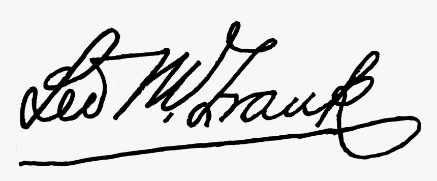 Leo Frank Signature, HD Png Download, Free Download