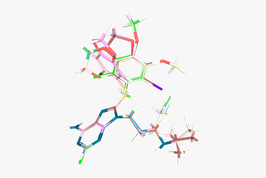 Final Aligned And Minimized Molecules - Graphic Design, HD Png Download, Free Download