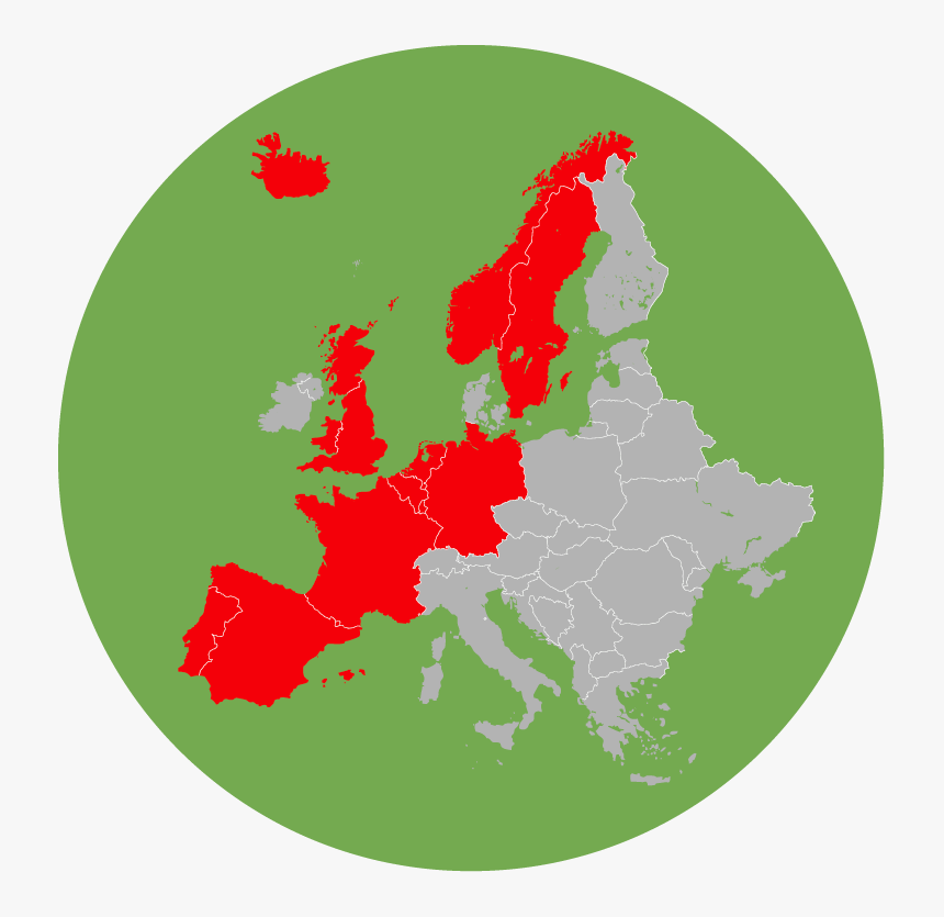 Coca Cola European Partners Map, HD Png Download, Free Download