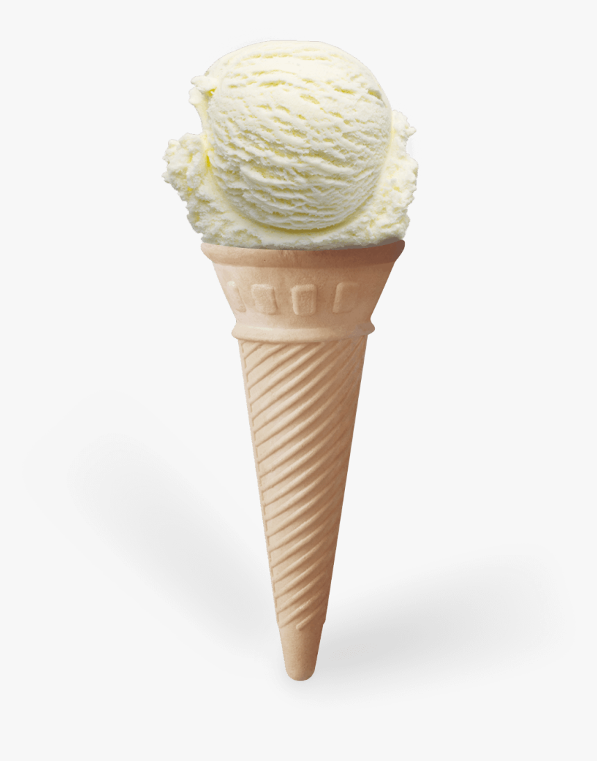 Cone Vanilla 1340 X1340 - Ice Cream One Scoop Cone, HD Png Download, Free Download