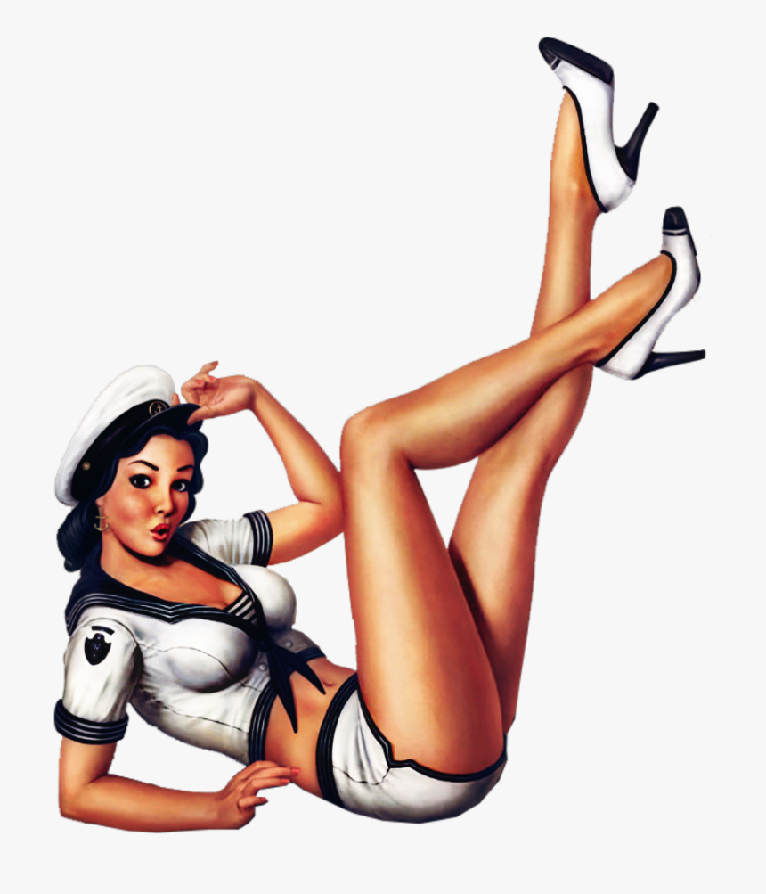 Pin Up Woman Sailor, HD Png Download, Free Download