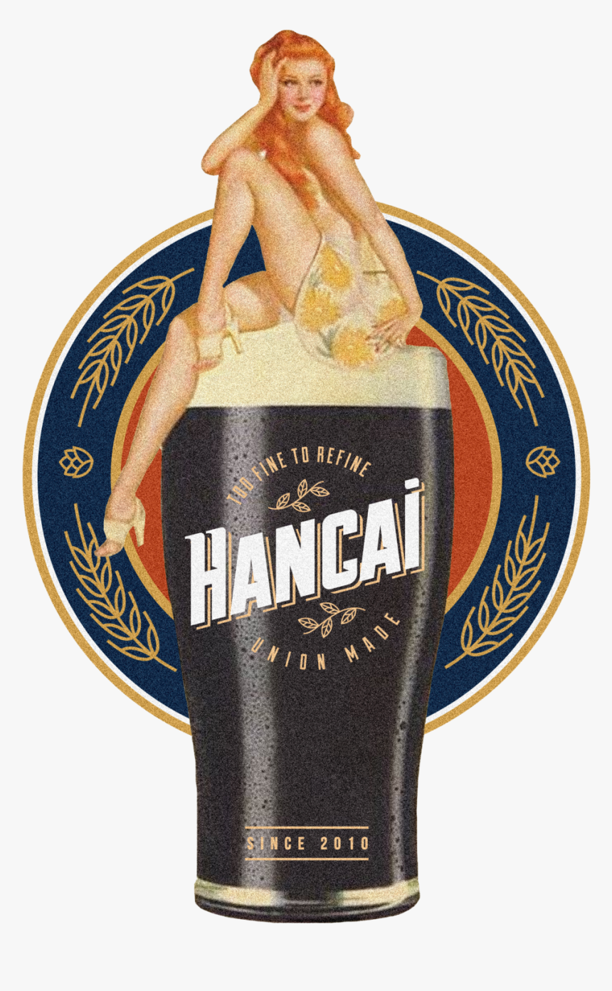 Pin-up Fine Beer Tee - Guinness, HD Png Download, Free Download