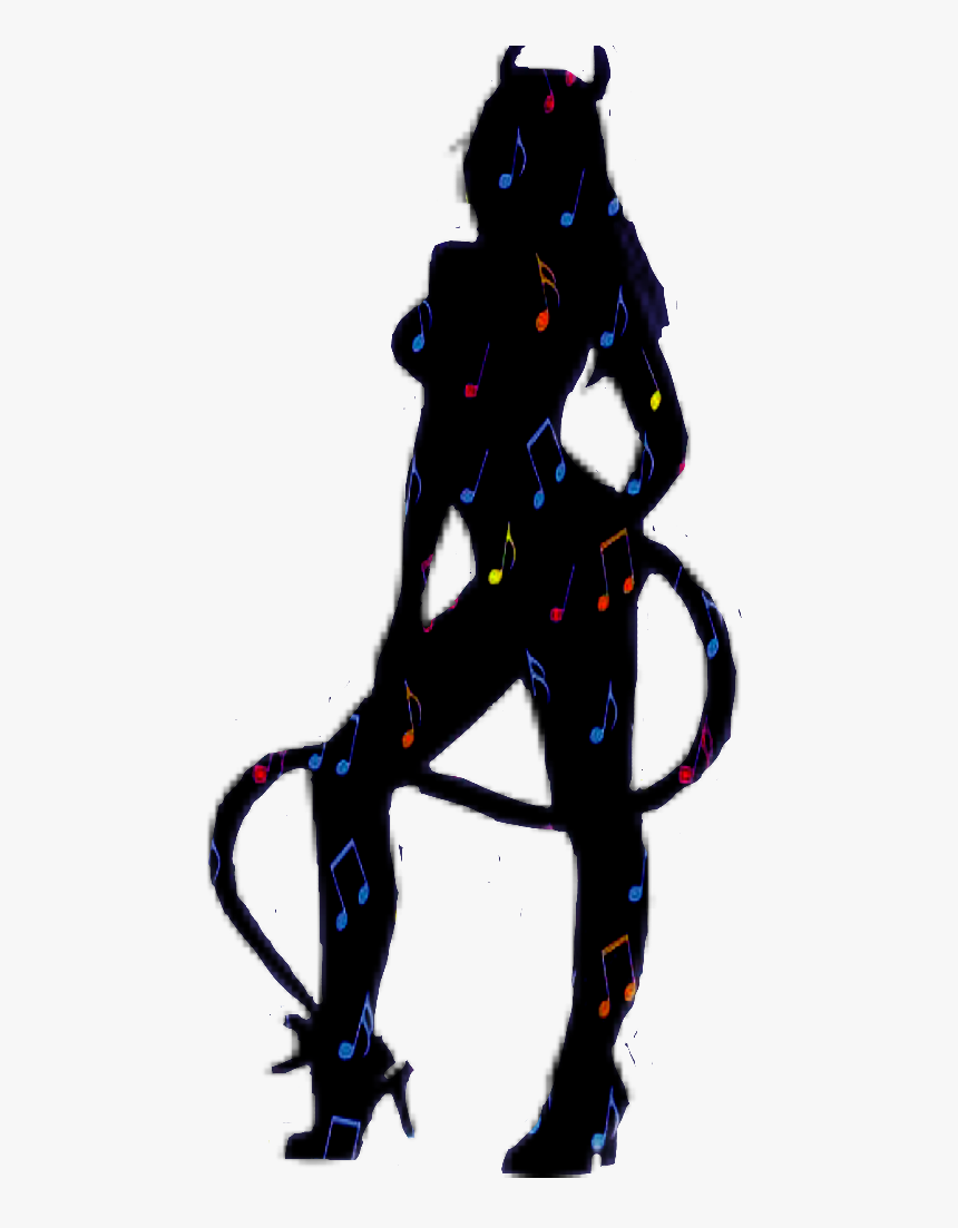 Sexy Silhouette Devil Woman Natnat7w Silhouette Silhoue - Girl Silhouette Sexy Png, Transparent Png, Free Download