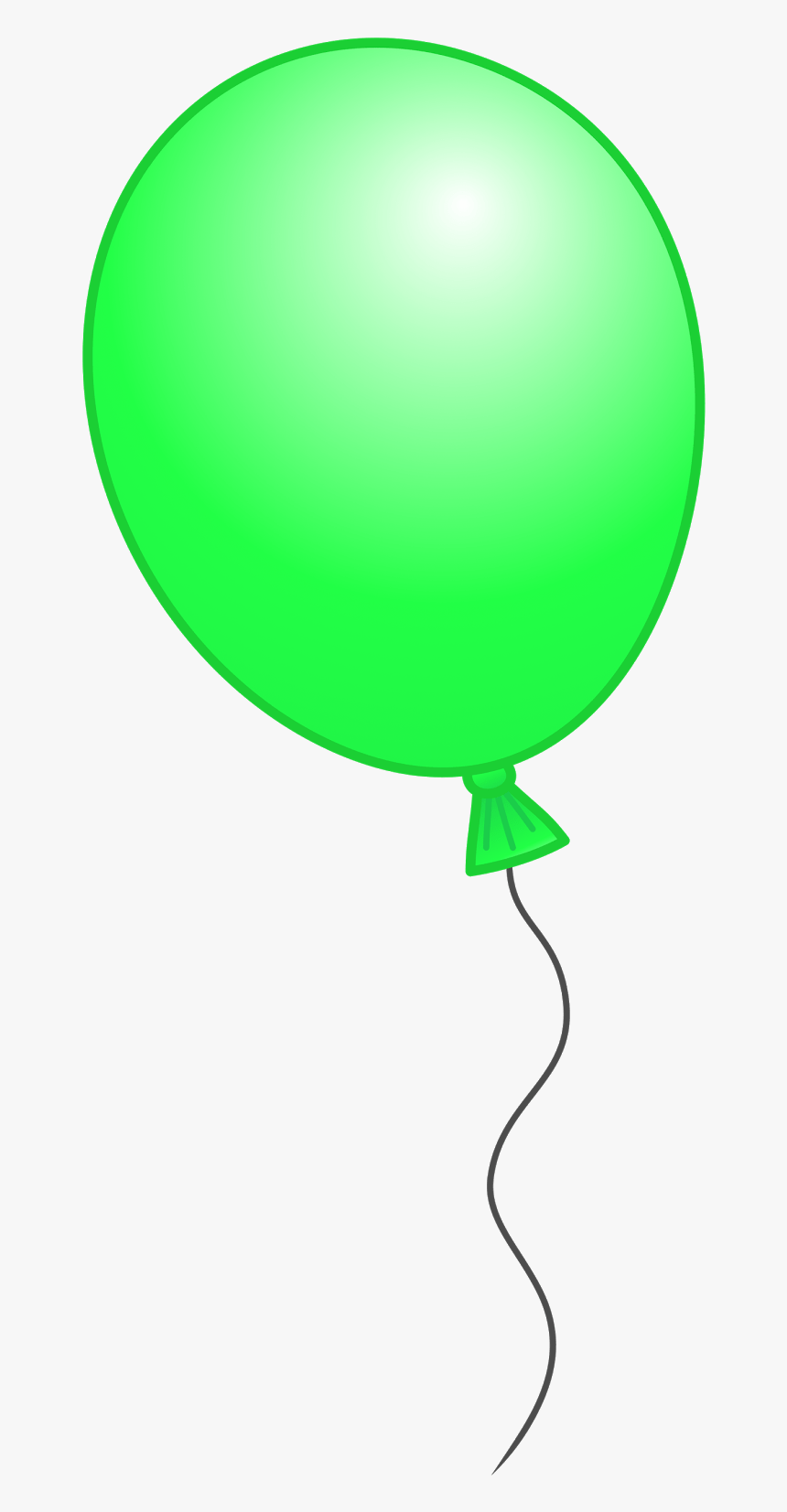 Light Green Balloon Clip Art Clipart - Green Balloon Black Background, HD Png Download, Free Download